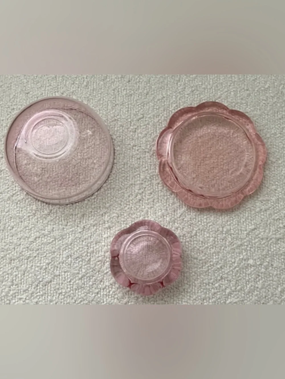 IKEA pink glass